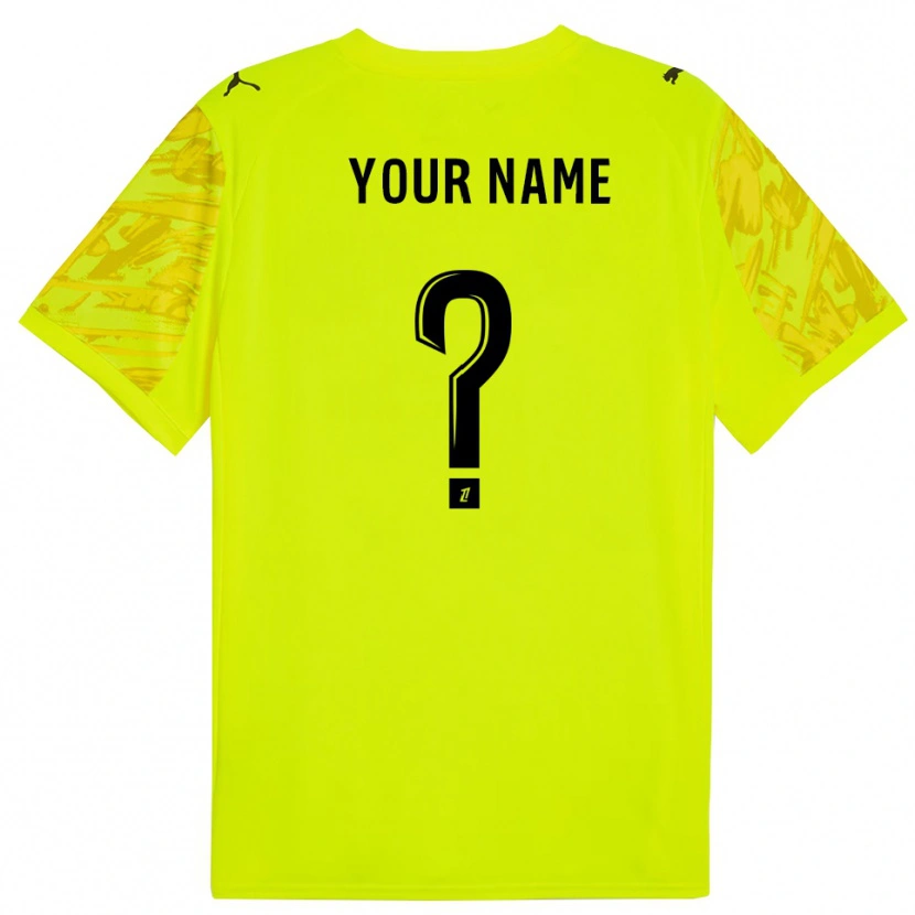 Danxen Kid RC Lens Fluorescent Green Black Goalkeeper Jersey 2025/26 T-Shirt