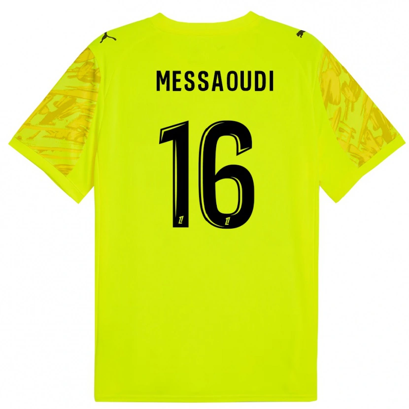 Danxen Kid Fedwan Messaoudi #16 Fluorescent Green Black Goalkeeper Jersey 2025/26 T-Shirt