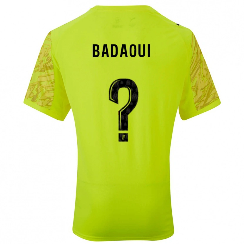 Danxen Kid Yassine Badaoui #0 Fluorescent Green Black Goalkeeper Jersey 2025/26 T-Shirt