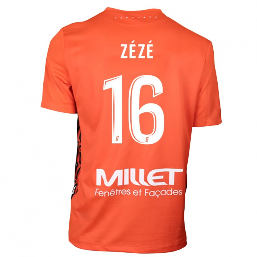Danxen Kid Yanel Zézé #16 Orange White Goalkeeper Jersey 2025/26 T-Shirt