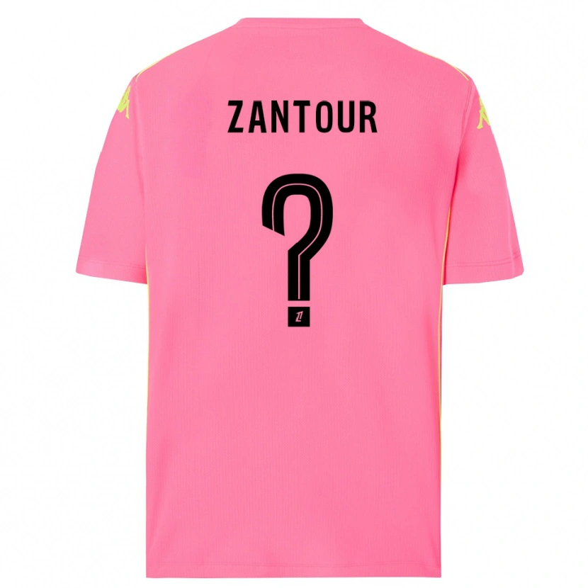Danxen Kid Ishaq Zantour #0 Hot Pink Black Goalkeeper Jersey 2025/26 T-Shirt