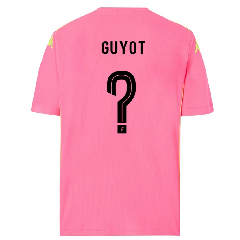 Danxen Kid Loucas Guyot #0 Hot Pink Black Goalkeeper Jersey 2025/26 T-Shirt