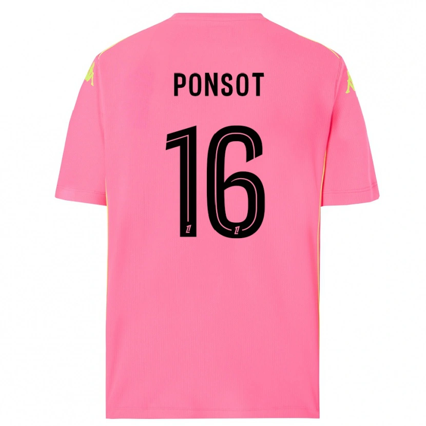 Danxen Kid Martin Ponsot #16 Hot Pink Black Goalkeeper Jersey 2025/26 T-Shirt
