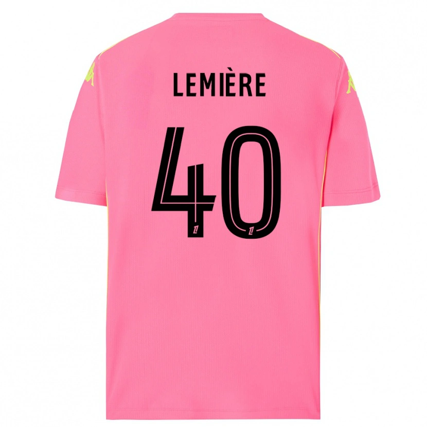 Danxen Kid Pauline Lemière #40 Hot Pink Black Goalkeeper Jersey 2025/26 T-Shirt