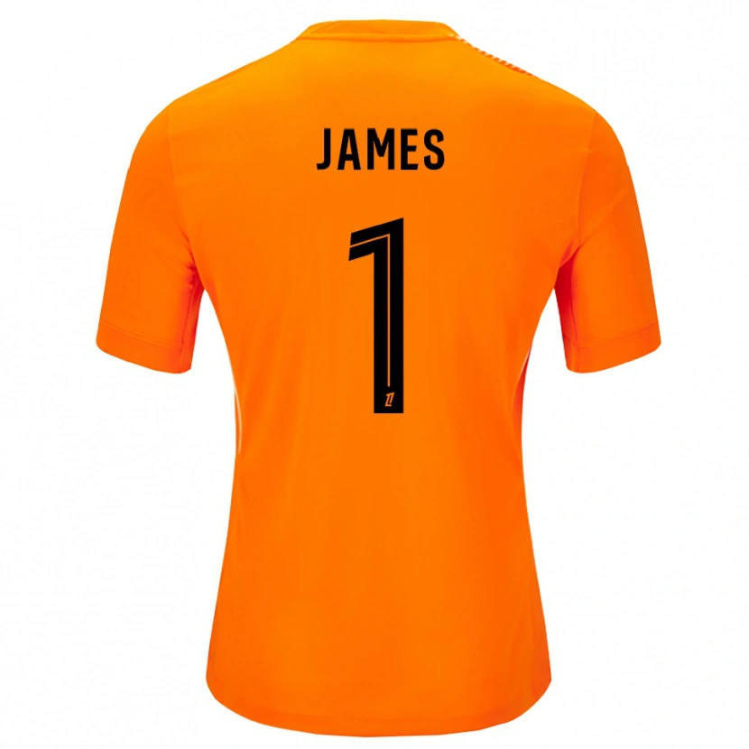 Danxen Kid Martin James #1 Orange Black Goalkeeper Jersey 2025/26 T-Shirt