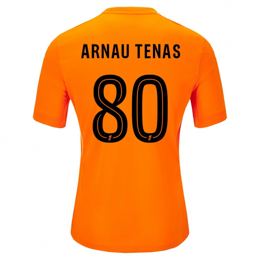 Danxen Kid Arnau Tenas #80 Orange Black Goalkeeper Jersey 2025/26 T-Shirt