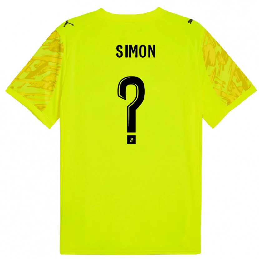 Danxen Kid Jules Simon #0 Fluorescent Green Yellow Goalkeeper Jersey 2025/26 T-Shirt