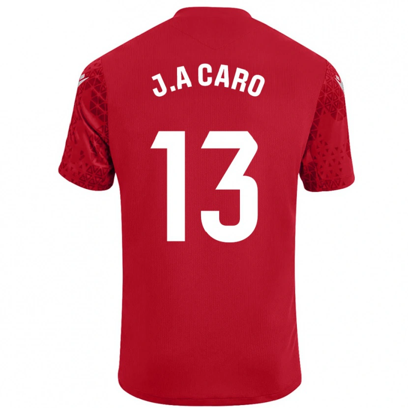 Danxen Kid José Antonio Caro #13 Red White Goalkeeper Jersey 2025/26 T-Shirt