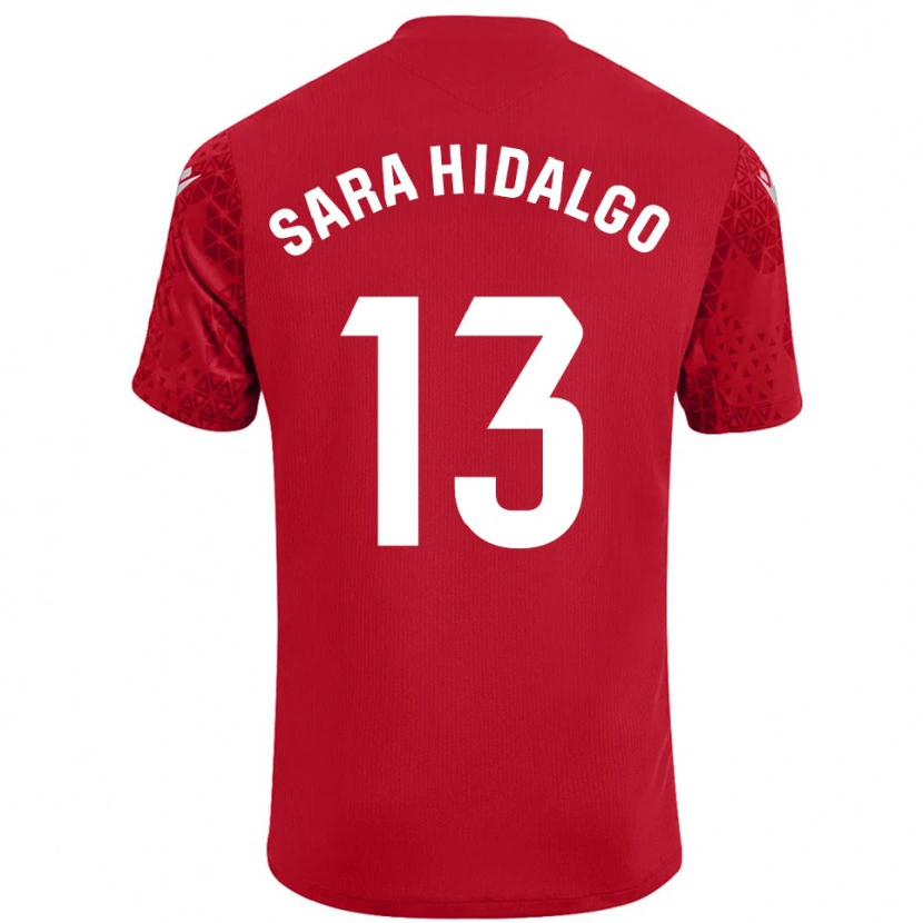 Danxen Kid Sara Hidalgo Merino #13 Red White Goalkeeper Jersey 2025/26 T-Shirt