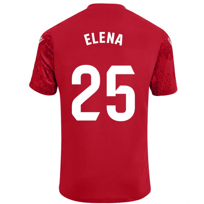 Danxen Kid Elena Gómez Labrador #25 Red White Goalkeeper Jersey 2025/26 T-Shirt