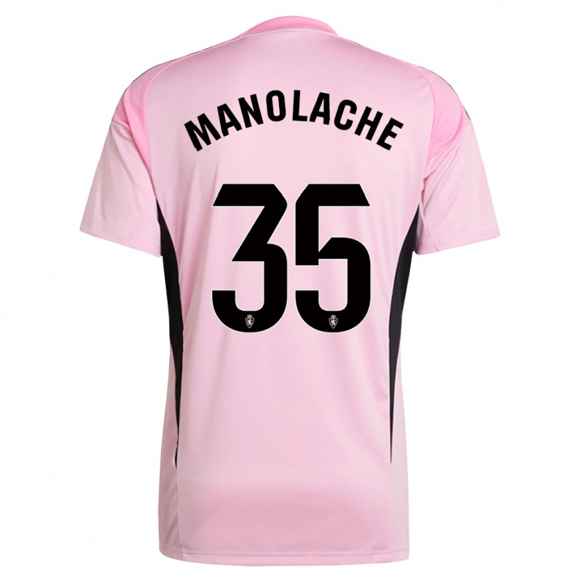 Danxen Kid Marcos Manolache #35 Light Pink Black Goalkeeper Jersey 2025/26 T-Shirt