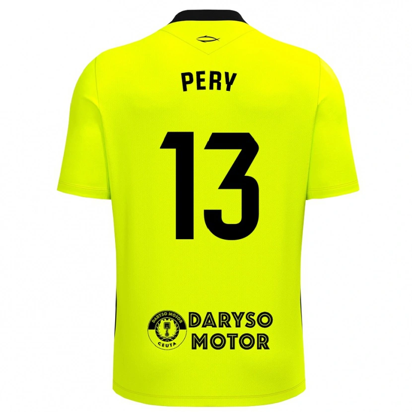 Danxen Kid Pery #13 Yellow Green Black Goalkeeper Jersey 2025/26 T-Shirt
