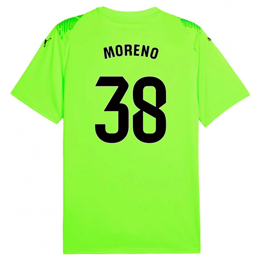 Danxen Kid Gerard Moreno #38 Lawn Green Goalkeeper Jersey 2025/26 T-Shirt