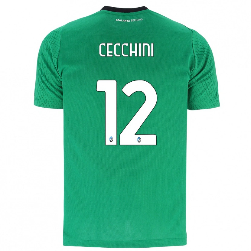 Danxen Kid Filippo Cecchini #12 Emerald Green Goalkeeper Jersey 2025/26 T-Shirt