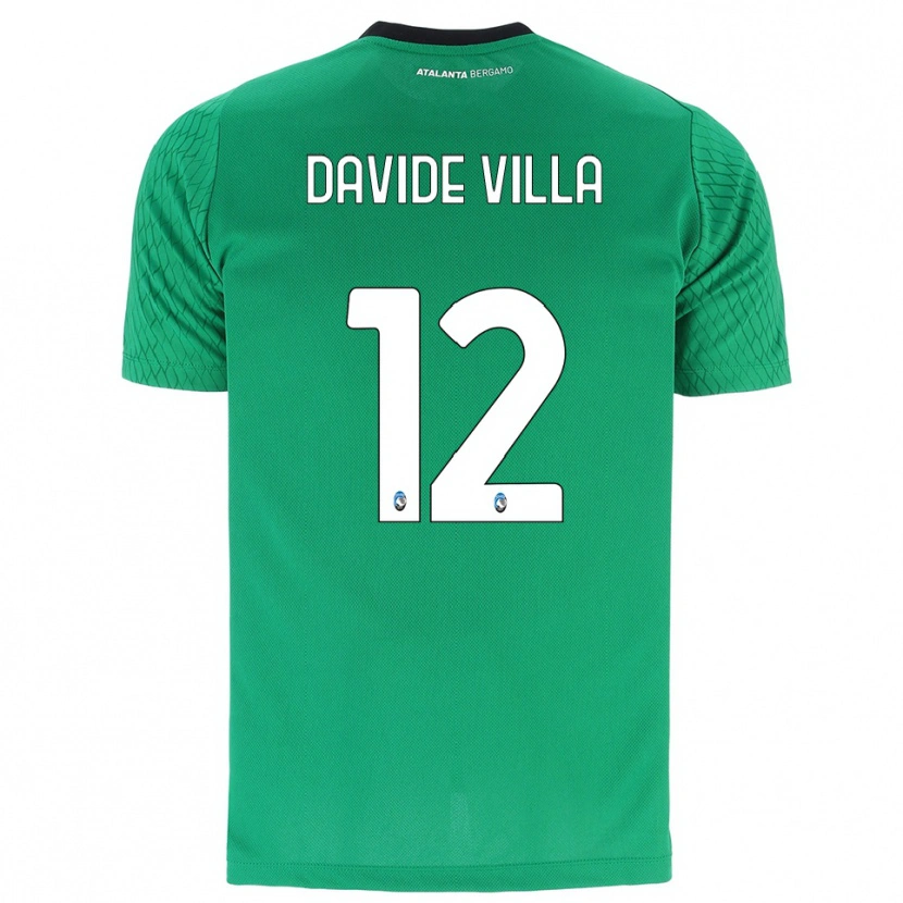 Danxen Kid Matteo Davide Villa #12 Emerald Green Goalkeeper Jersey 2025/26 T-Shirt