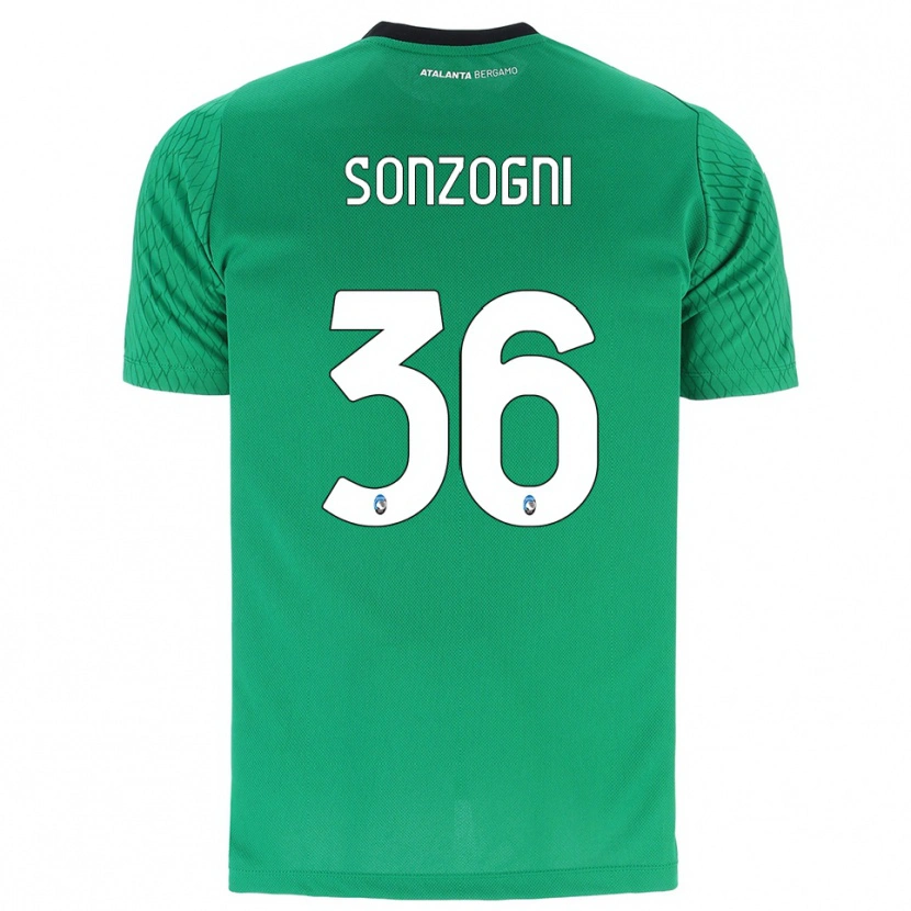 Danxen Kid Mattia Sonzogni #36 Emerald Green Goalkeeper Jersey 2025/26 T-Shirt