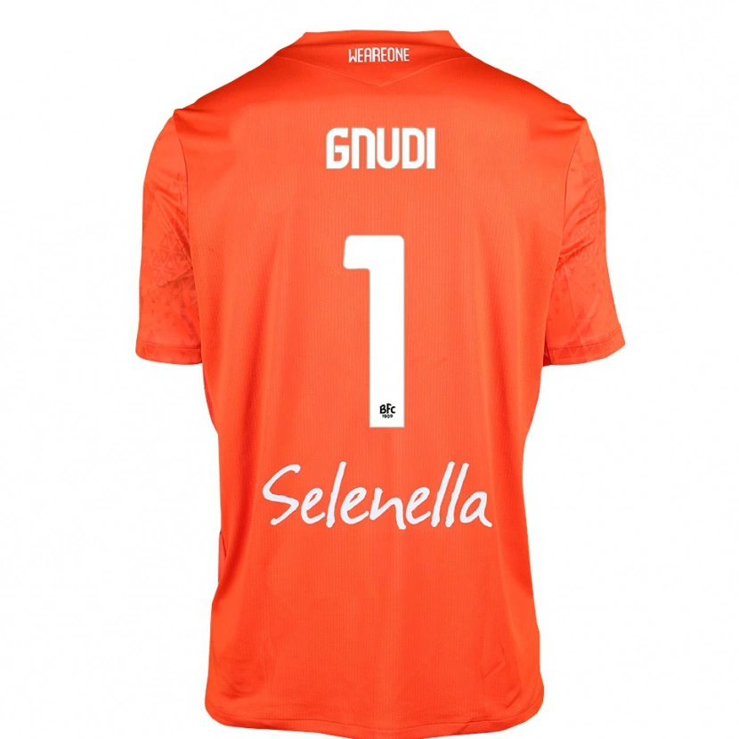 Danxen Kid Riccardo Gnudi #1 Orange Black White Goalkeeper Jersey 2025/26 T-Shirt