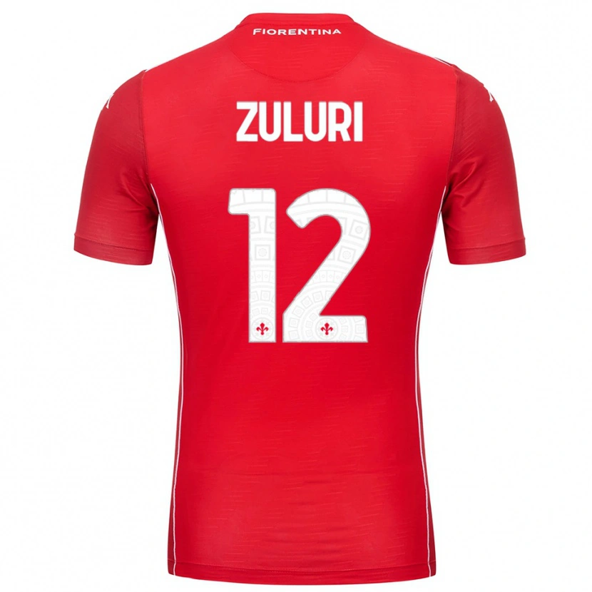 Danxen Kid Athena Zuluri #12 Red White Goalkeeper Jersey 2025/26 T-Shirt
