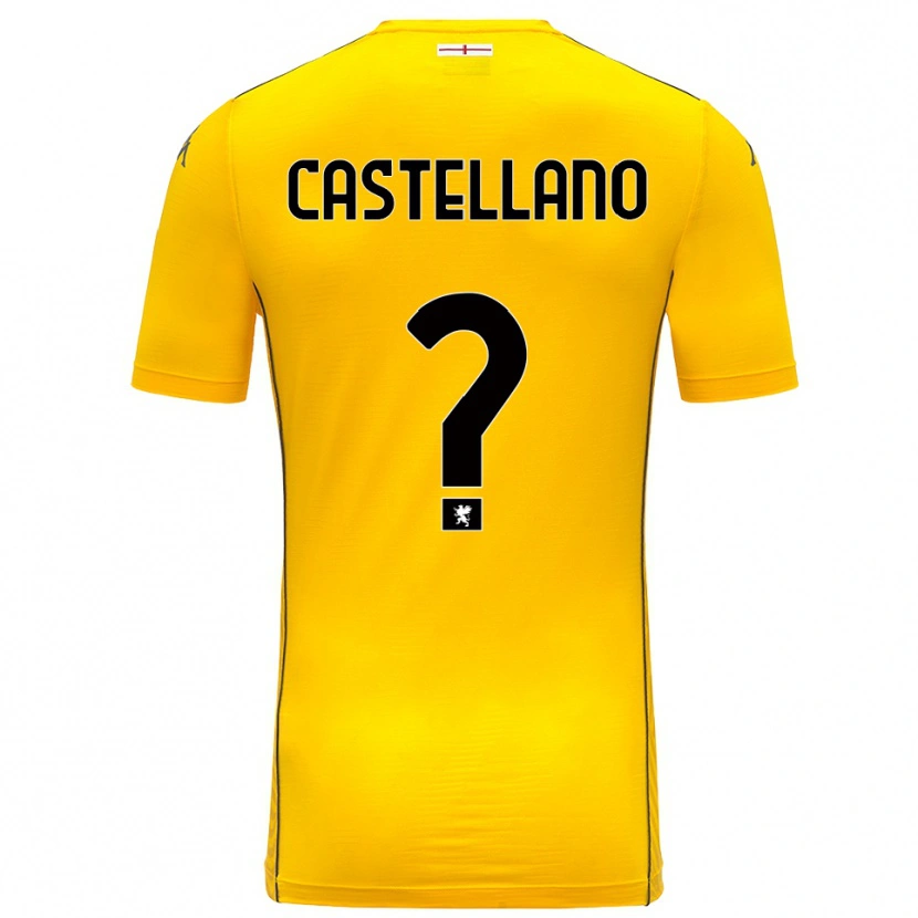 Danxen Kid Cristiano Castellano #0 Dark Yellow Black Goalkeeper Jersey 2025/26 T-Shirt