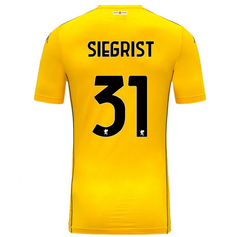 Danxen Kid Benjamin Siegrist #31 Dark Yellow Black Goalkeeper Jersey 2025/26 T-Shirt