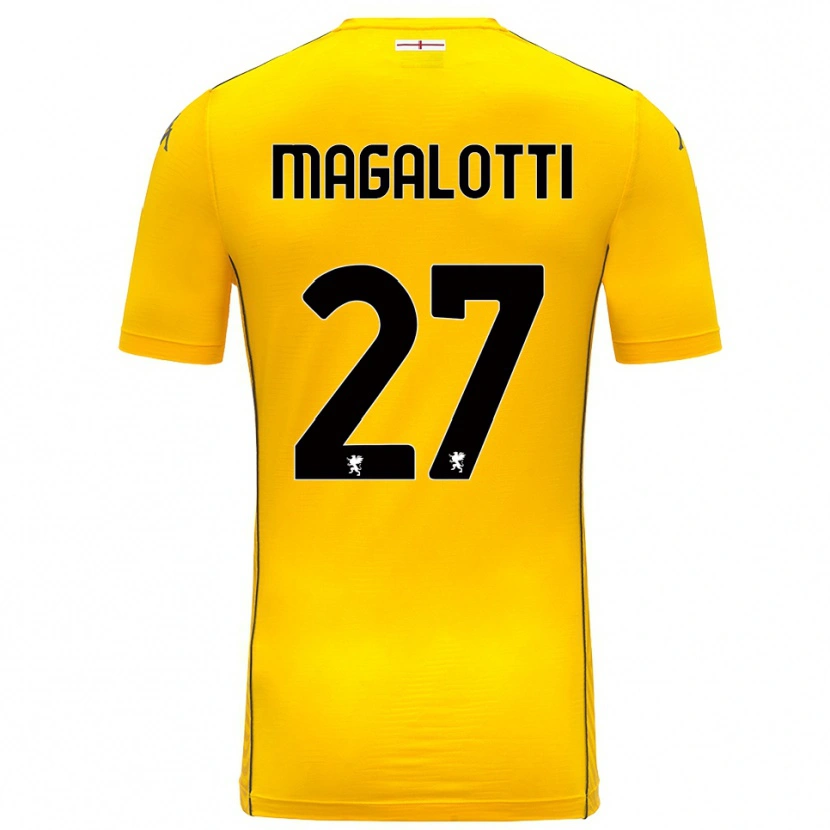 Danxen Kid Gabriele Magalotti #27 Dark Yellow Black Goalkeeper Jersey 2025/26 T-Shirt