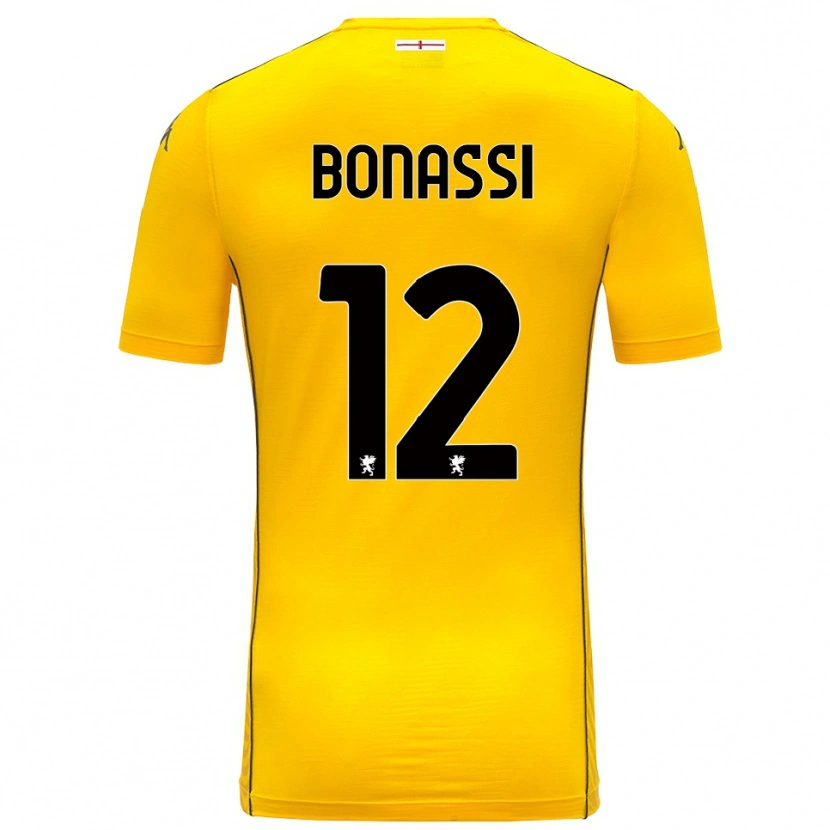Danxen Kid Lorenzo Bonassi #12 Dark Yellow Black Goalkeeper Jersey 2025/26 T-Shirt