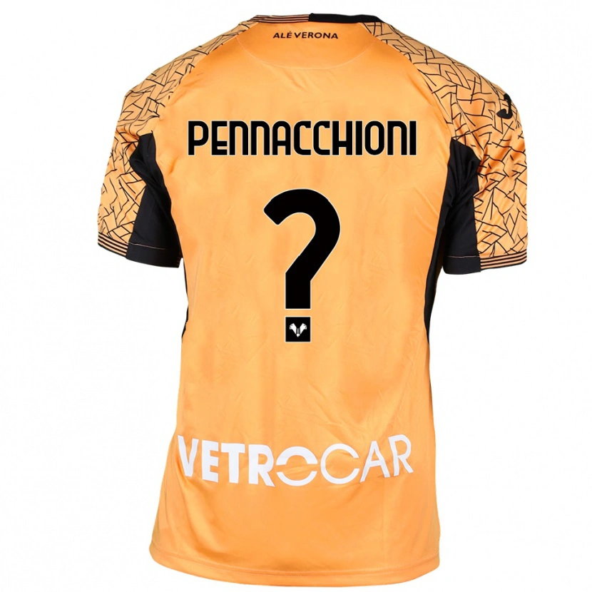 Danxen Kid Jacopo Pennacchioni #0 Orange Black White Goalkeeper Jersey 2025/26 T-Shirt