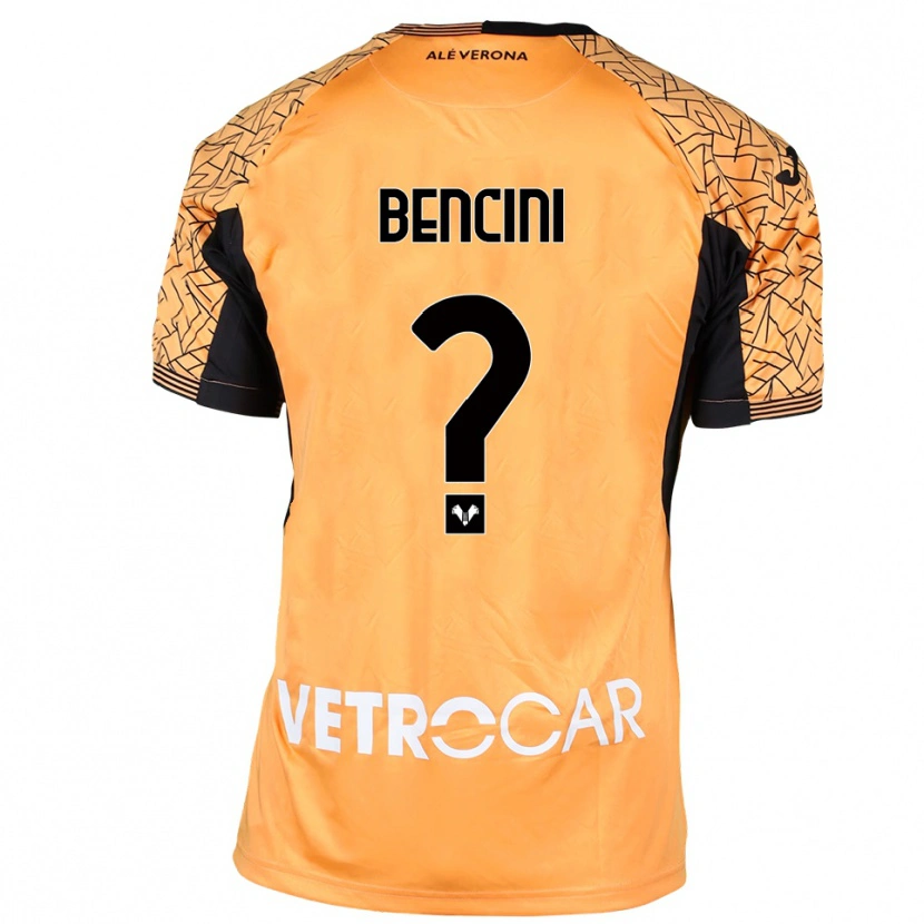 Danxen Kid Mattia Bencini #0 Orange Black White Goalkeeper Jersey 2025/26 T-Shirt