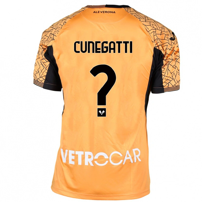 Danxen Kid Andrea Cunegatti #0 Orange Black White Goalkeeper Jersey 2025/26 T-Shirt