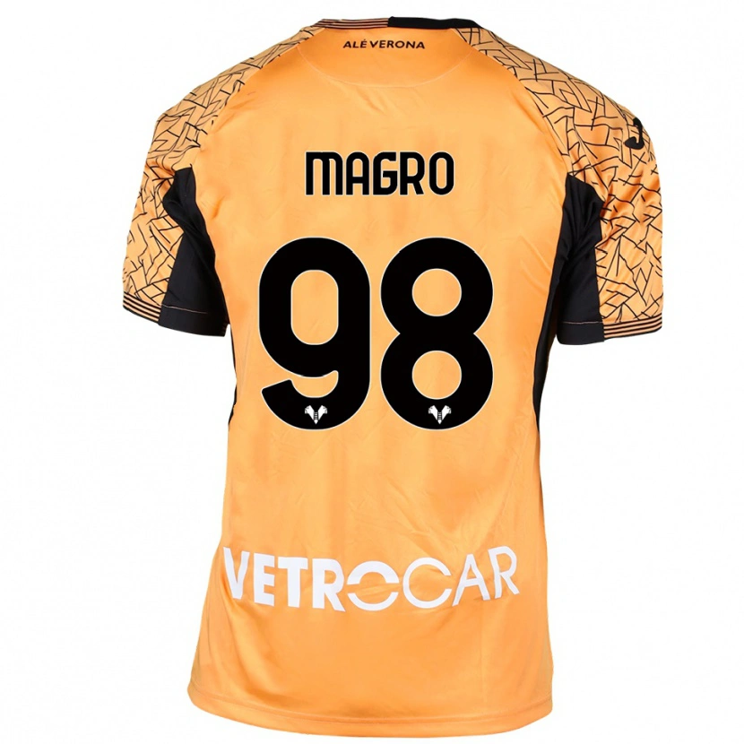 Danxen Kid Federico Magro #98 Orange Black White Goalkeeper Jersey 2025/26 T-Shirt