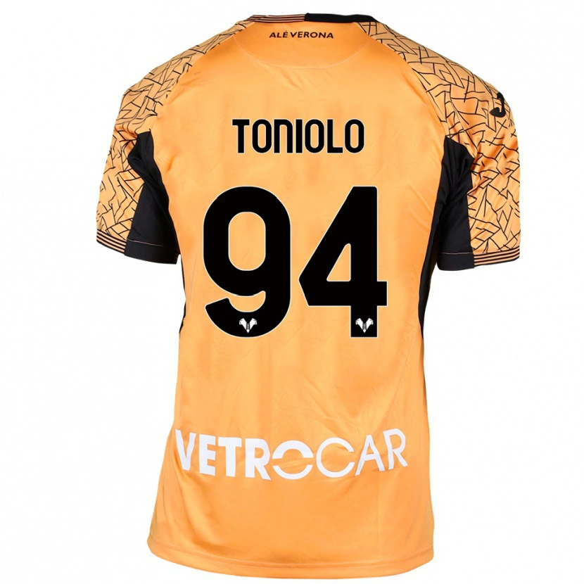 Danxen Kid Giacomo Toniolo #94 Orange Black White Goalkeeper Jersey 2025/26 T-Shirt