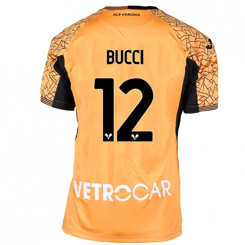 Danxen Kid Irene Bucci #12 Orange Black White Goalkeeper Jersey 2025/26 T-Shirt