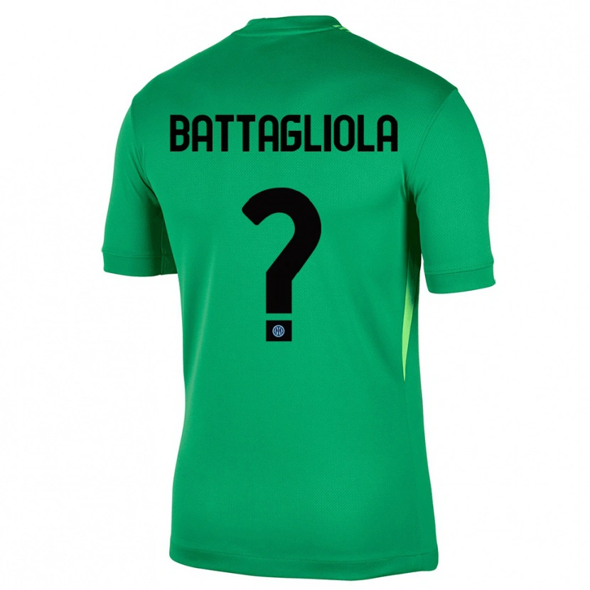 Danxen Kid Lorenzo Battagliola #0 Light Green Black Goalkeeper Jersey 2025/26 T-Shirt