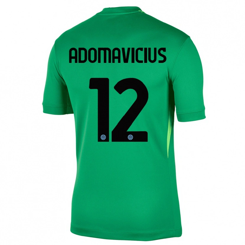 Danxen Kid Henrikas Adomavicius #12 Light Green Black Goalkeeper Jersey 2025/26 T-Shirt