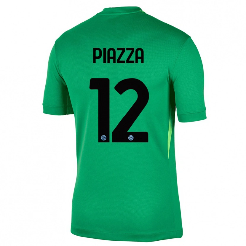 Danxen Kid Alessia Piazza #12 Light Green Black Goalkeeper Jersey 2025/26 T-Shirt