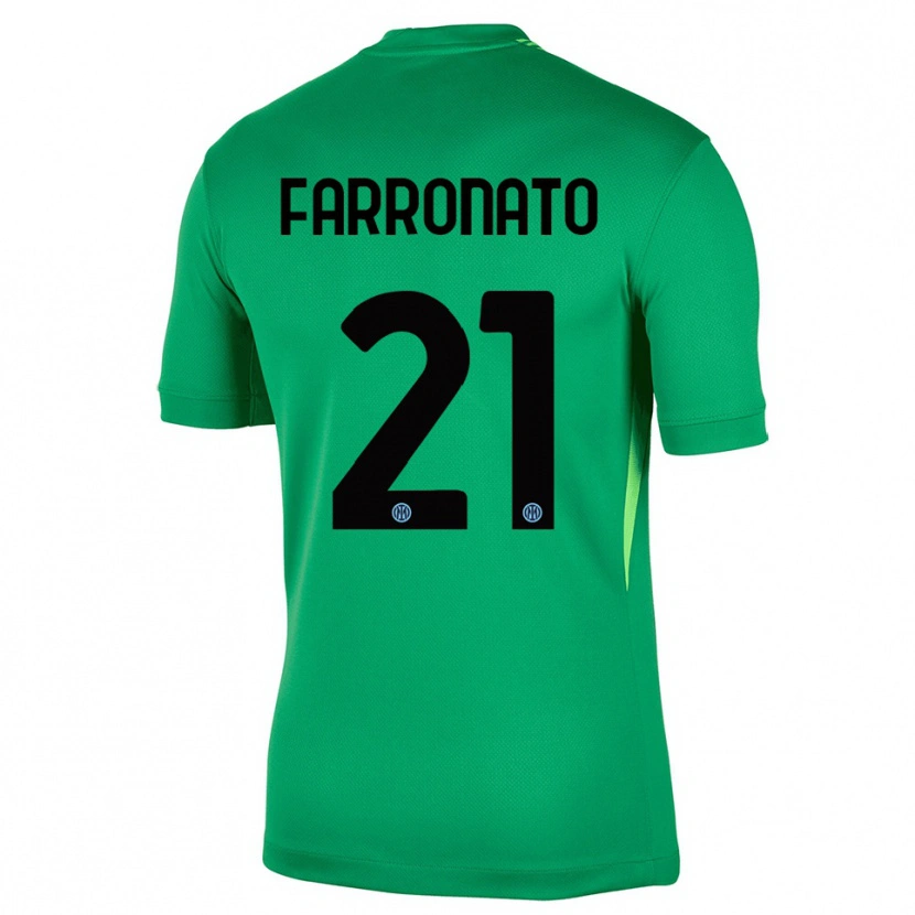 Danxen Kid Matteo Farronato #21 Light Green Black Goalkeeper Jersey 2025/26 T-Shirt