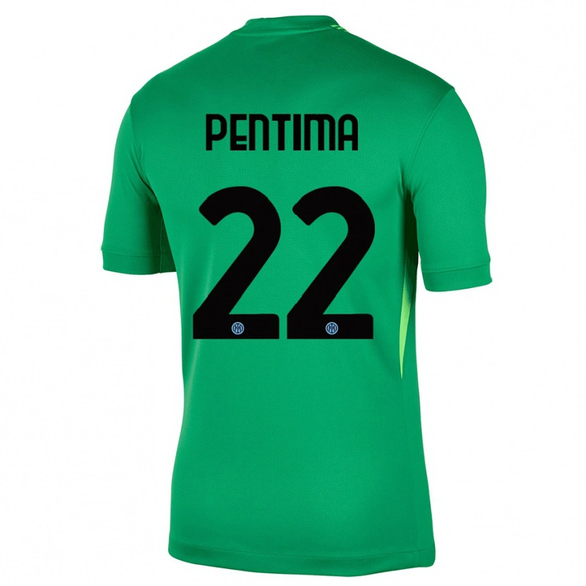 Danxen Kid Alessandro Pentima #22 Light Green Black Goalkeeper Jersey 2025/26 T-Shirt