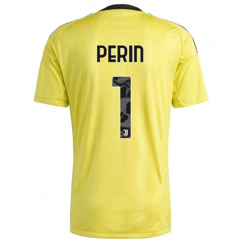 Danxen Kid Mattia Perin #1 Yellow White Goalkeeper Jersey 2025/26 T-Shirt