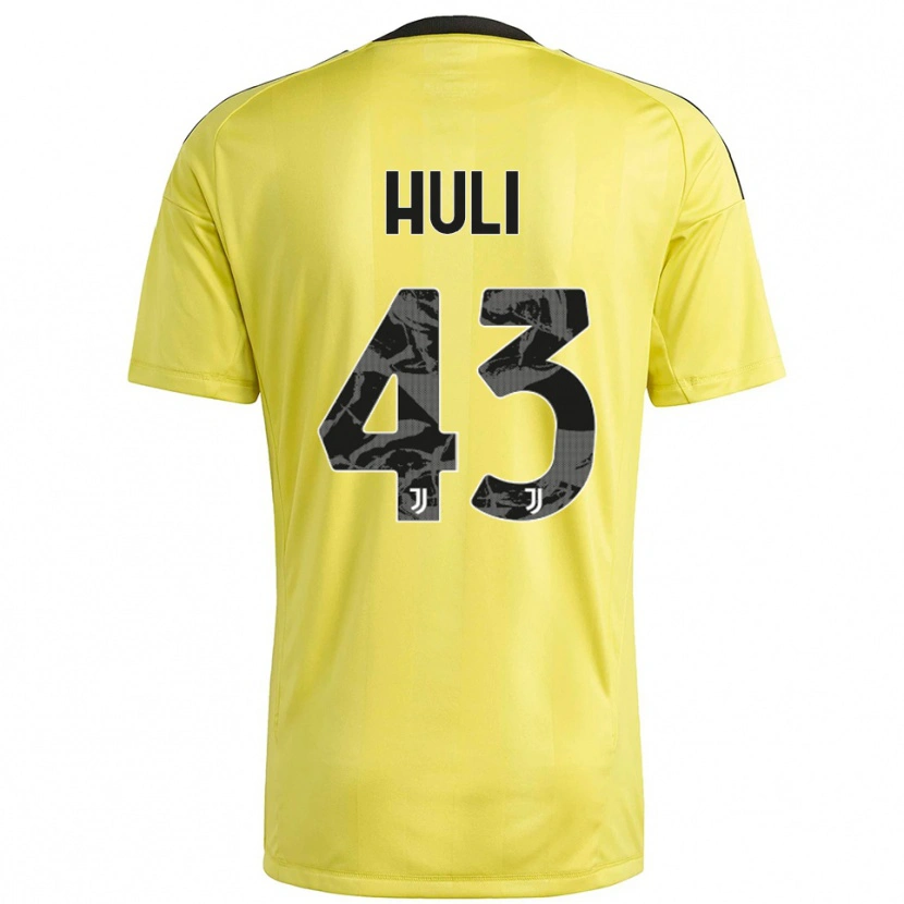 Danxen Kid Raffaele Huli #43 Yellow White Goalkeeper Jersey 2025/26 T-Shirt