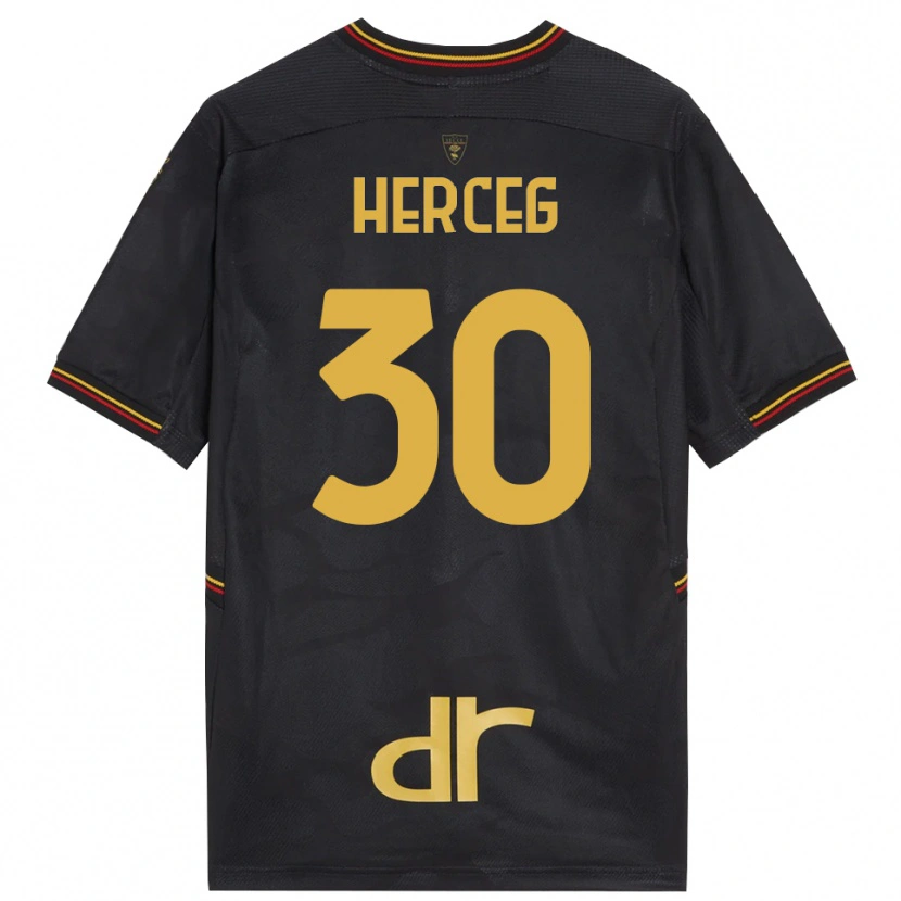 Danxen Kid Lovro Herceg #30 Black Brown Goalkeeper Jersey 2025/26 T-Shirt