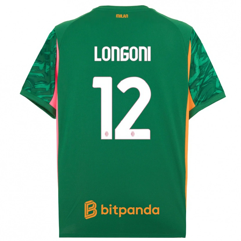 Danxen Kid Alessandro Longoni #12 Green Orange Pink Goalkeeper Jersey 2025/26 T-Shirt