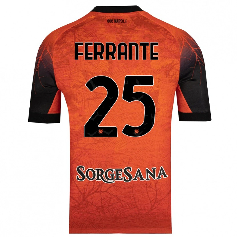 Danxen Kid Mathias Ferrante #25 Orange Red Black Goalkeeper Jersey 2025/26 T-Shirt