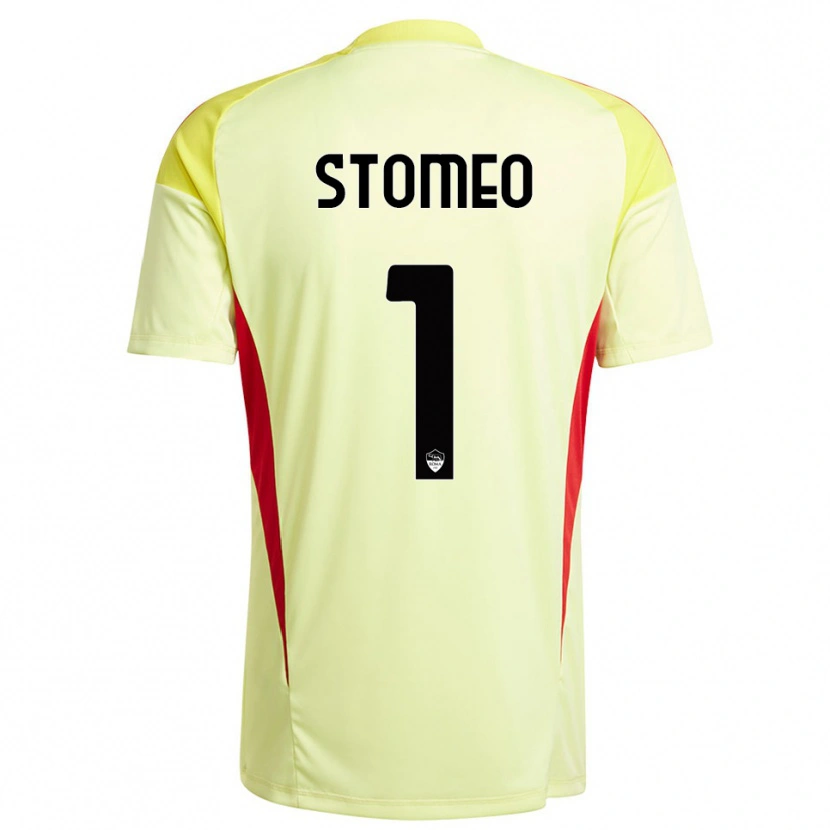 Danxen Kid Giorgio Stomeo #1 Light Yellow Orange Goalkeeper Jersey 2025/26 T-Shirt