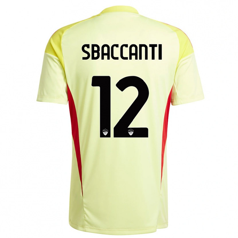 Danxen Kid Christian Sbaccanti #12 Light Yellow Orange Goalkeeper Jersey 2025/26 T-Shirt