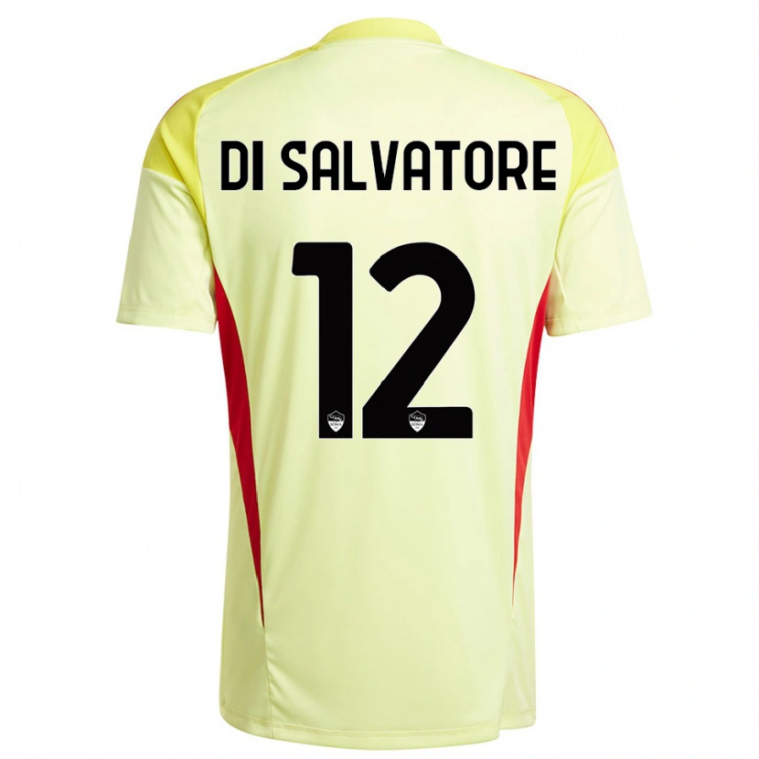 Danxen Kid Diego Di Salvatore #12 Light Yellow Orange Goalkeeper Jersey 2025/26 T-Shirt