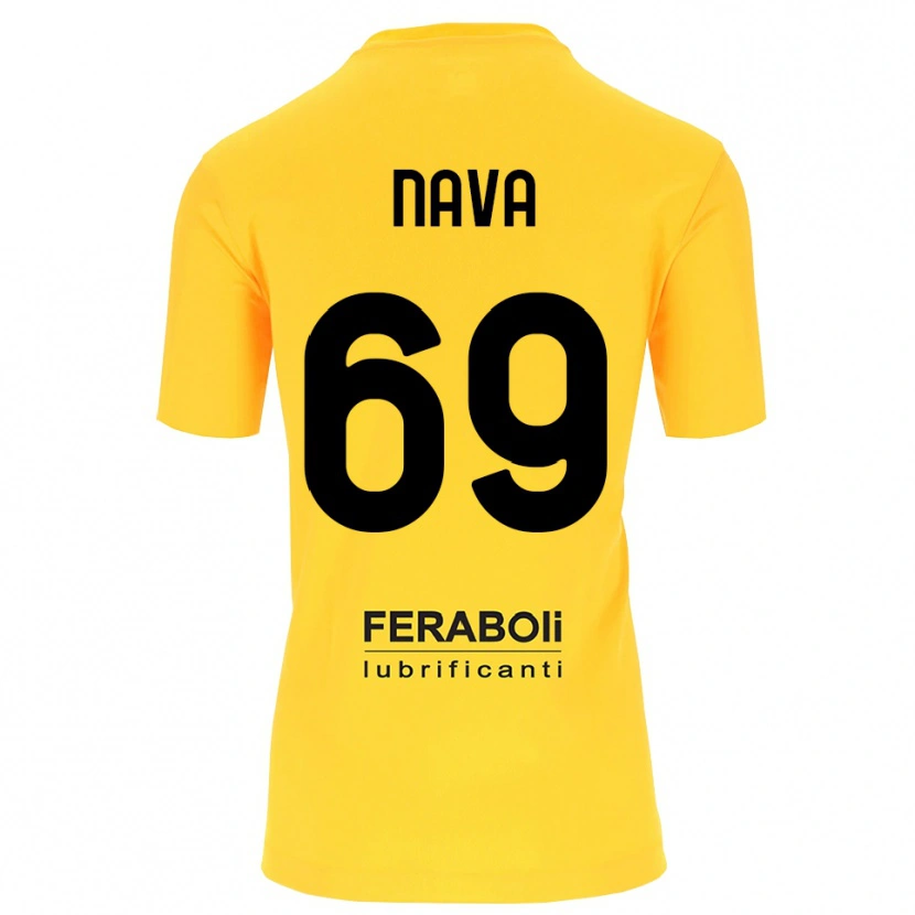 Danxen Kid Lapo Nava #69 Yellow Black Goalkeeper Jersey 2025/26 T-Shirt