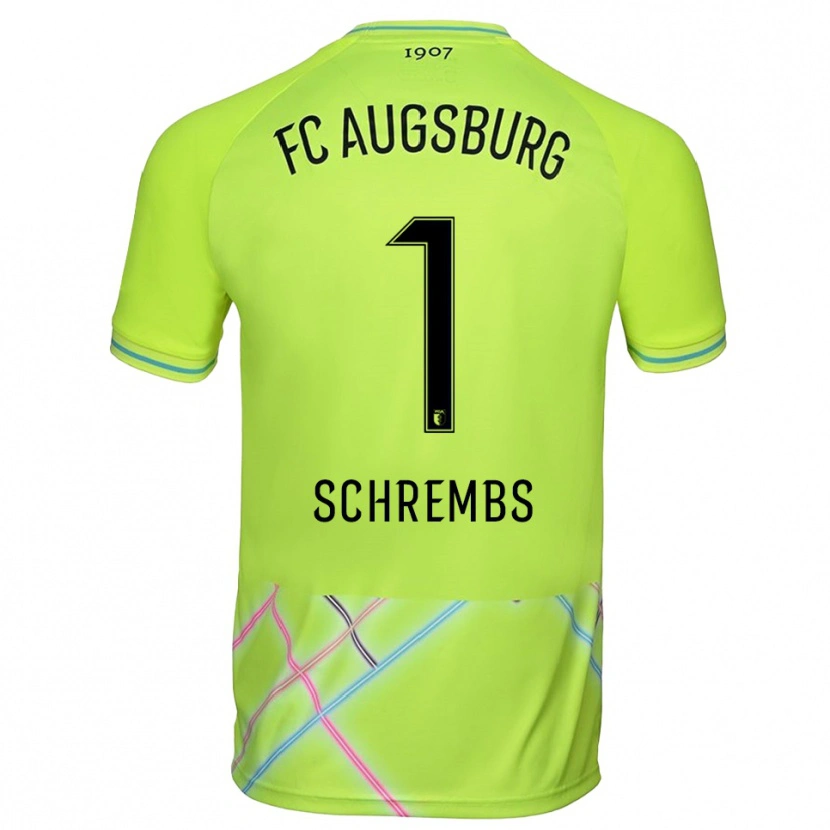 Danxen Kid Luis Schrembs #1 Green Yellow Black Goalkeeper Jersey 2025/26 T-Shirt