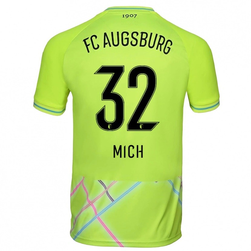 Danxen Kid Fabian Mich #32 Green Yellow Black Goalkeeper Jersey 2025/26 T-Shirt