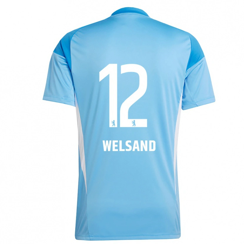 Danxen Kid Oskar Welsand #12 Blue Black Goalkeeper Jersey 2025/26 T-Shirt
