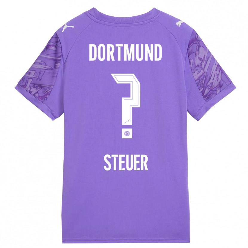 Danxen Kid Etienne Steuer #0 Lilac White Goalkeeper Jersey 2025/26 T-Shirt